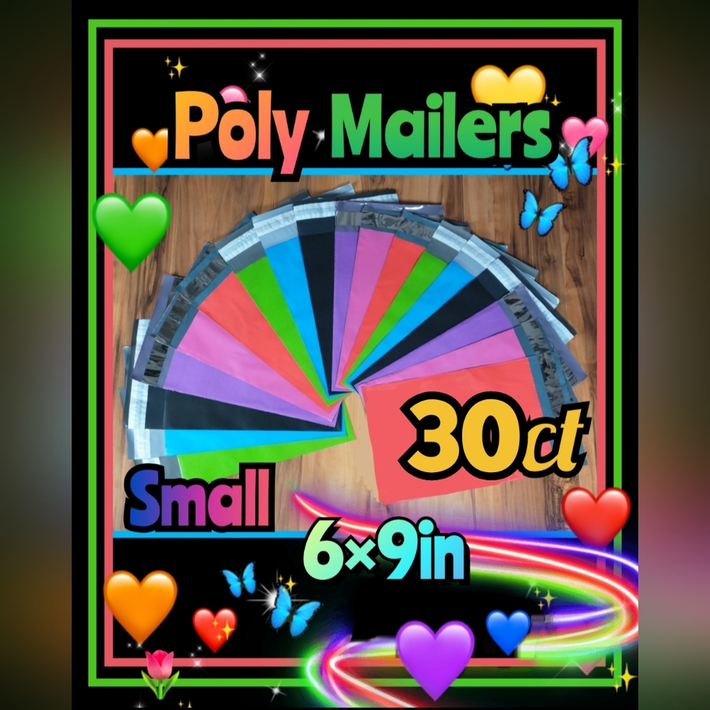 Poly mailers 6×9in (30ct)